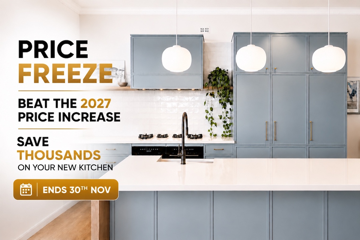 Modern Kitchen Price Freeze Advertisement